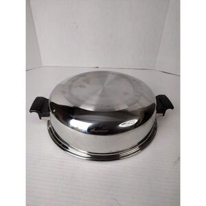 Vintage Permanent Multicore Stainless Steel LID ONLY for 6 Qt. Stock Pot~  LID